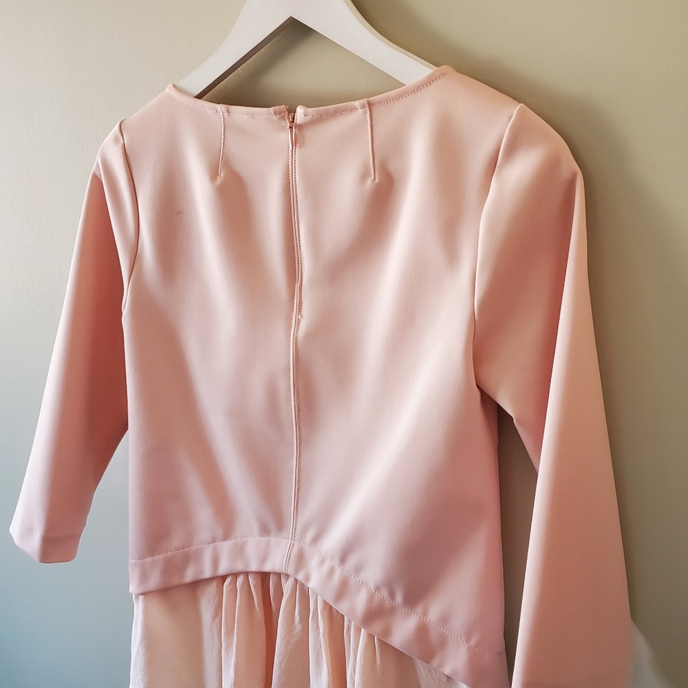 Club Monaco XS Soft Girl Romantic Contemporary Dainty Silk Trim Peplum Top - Picture 10 of 13